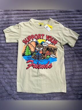 Chinatown Market "Support Your Friends" Cartoon graphic t-shirt
